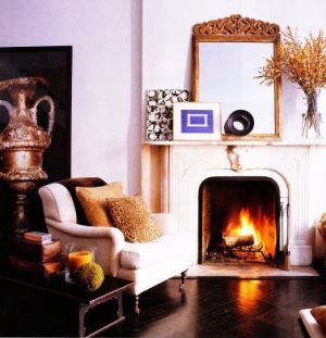 Beautiful fireplaces - Fireplace hearth - trey laird townhouse.jpg